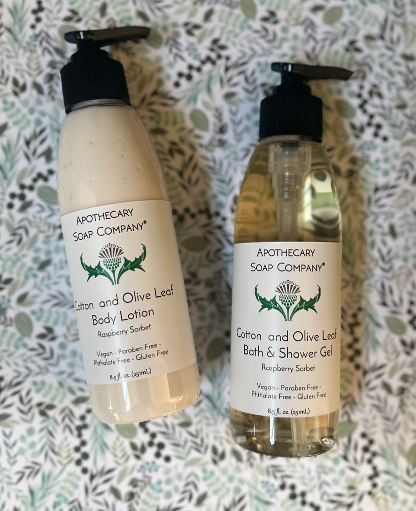 Olive Leaf and Cotton Shower Gel