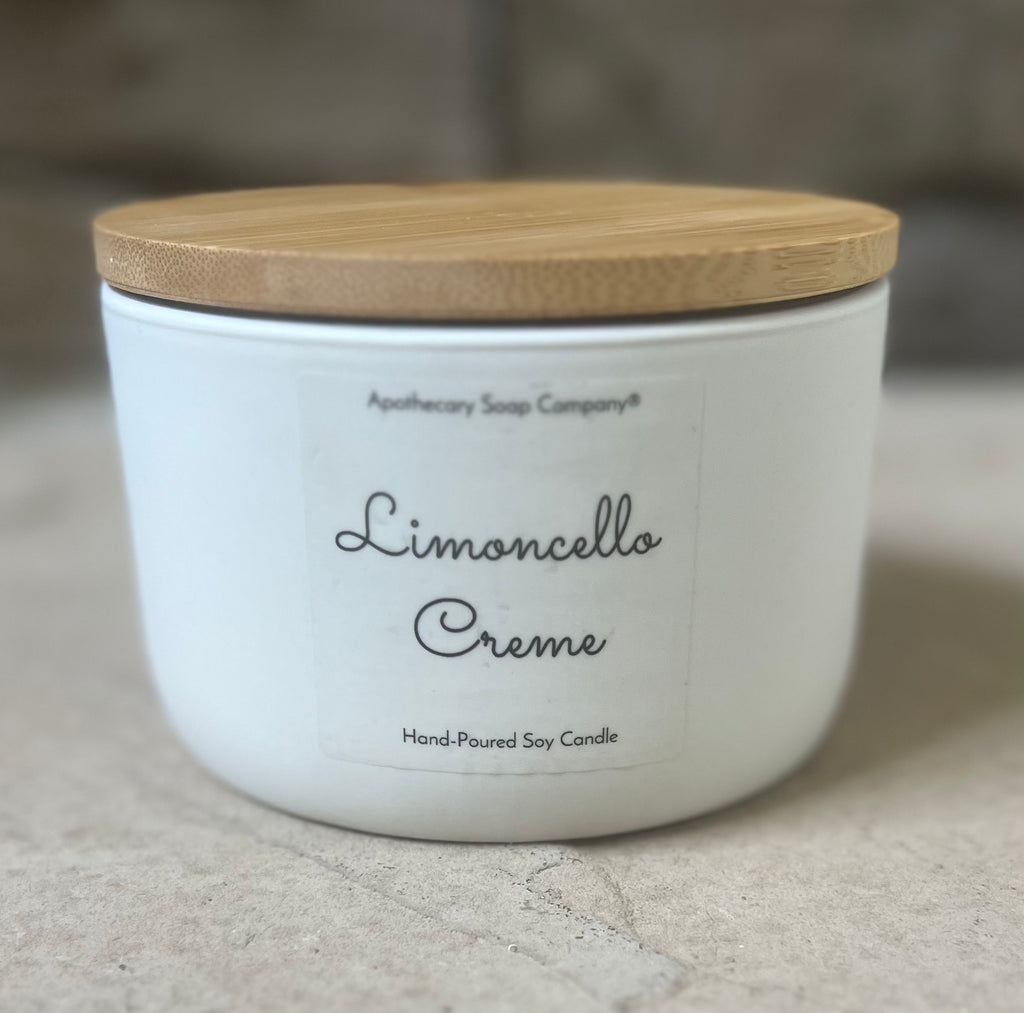 3-Wick Ceramic Soy Candle