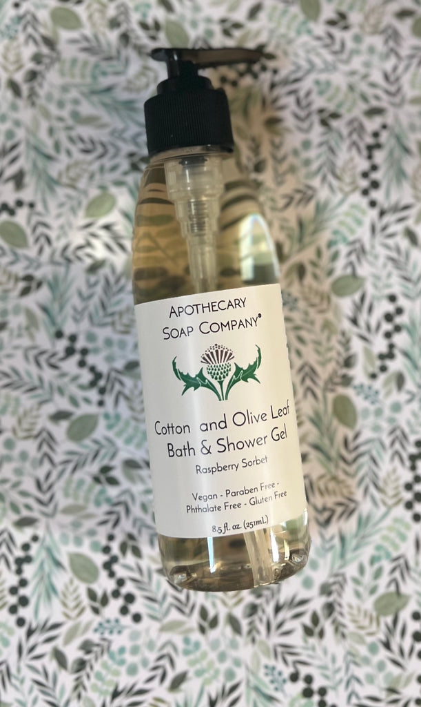 Olive Leaf and Cotton Shower Gel